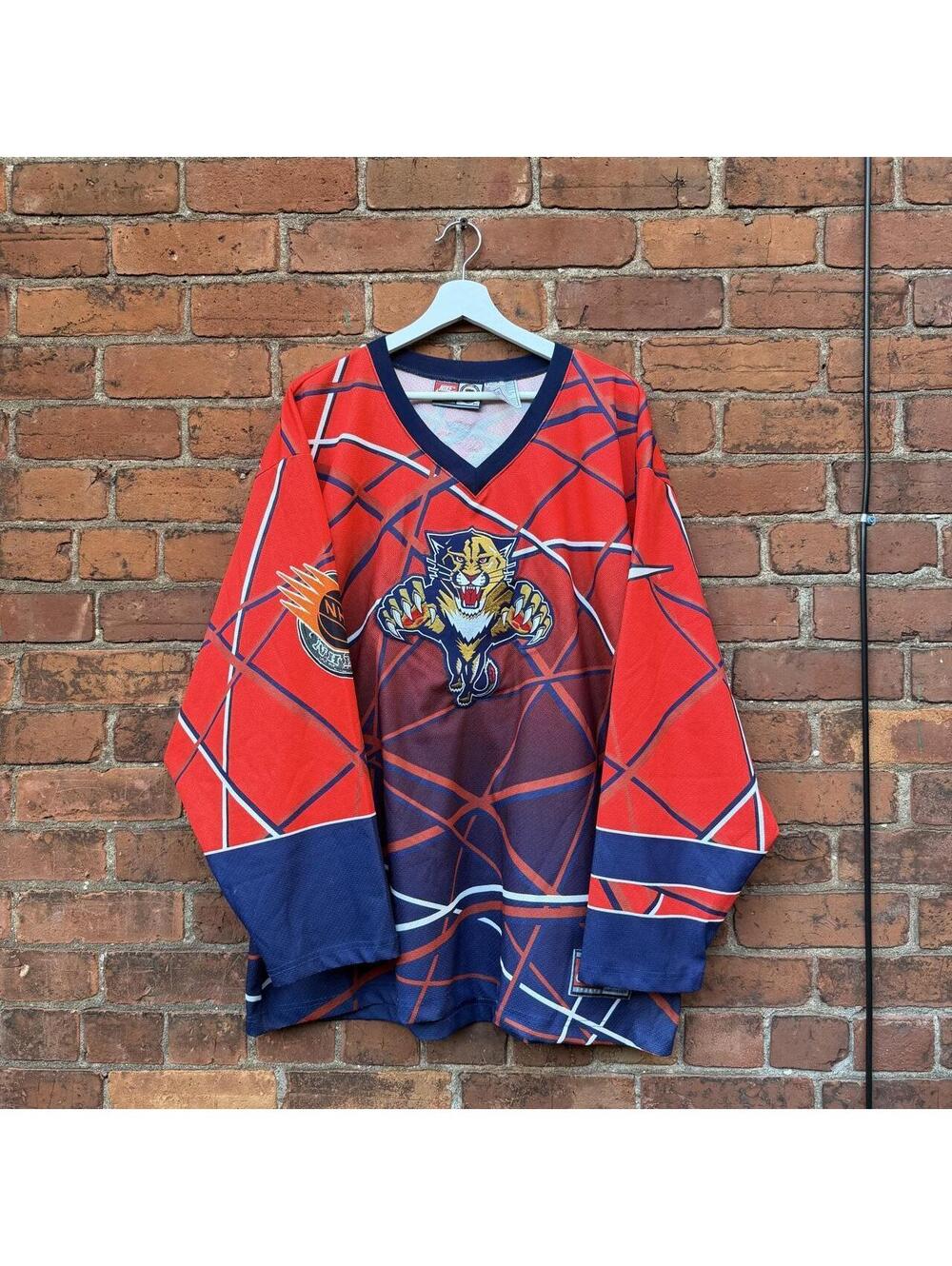 Vintage Florida panthers Nike street hockey jersey 90s RARE